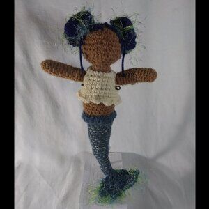 Crochet Blue Mermaid Doll